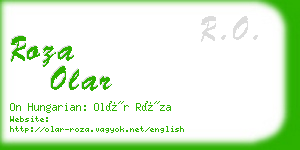 roza olar business card